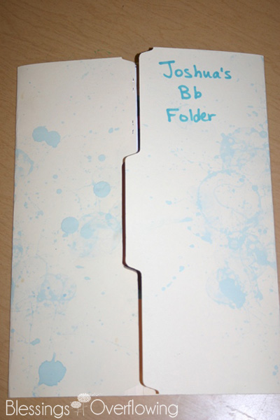 Letter B Folder