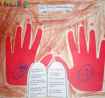 Sunday School Crafts: The 10 Commandments