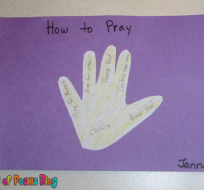 Sunday School Crafts: Prayer