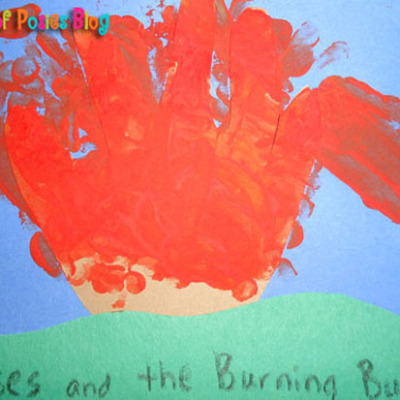 Sunday School Crafts: Moses and the Burning Bush