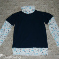 2 Shirts Altered to Be 1 Shirt