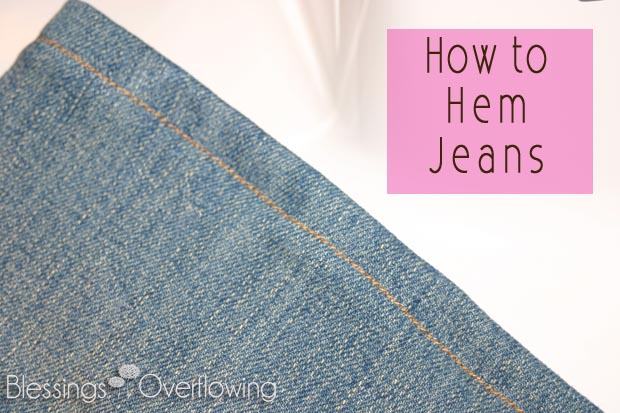 How to Hem Jeans