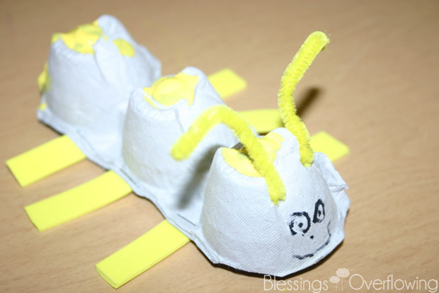 Egg Carton Caterpillar