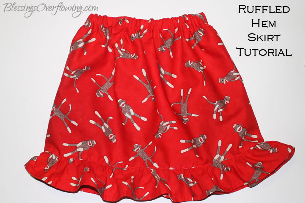 ruffled hem skirt 1