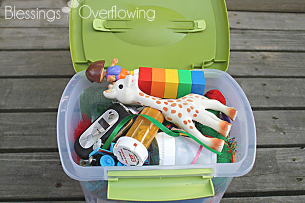 Toddler Travel Activity Box (open box)
