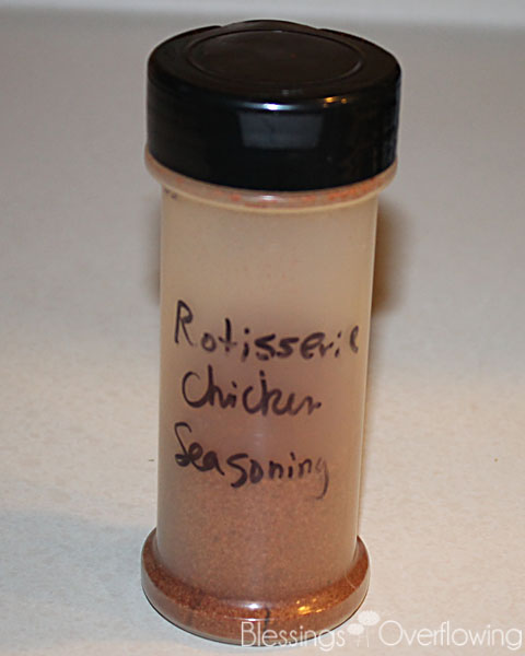 Seasoning Mix in a Bottle
