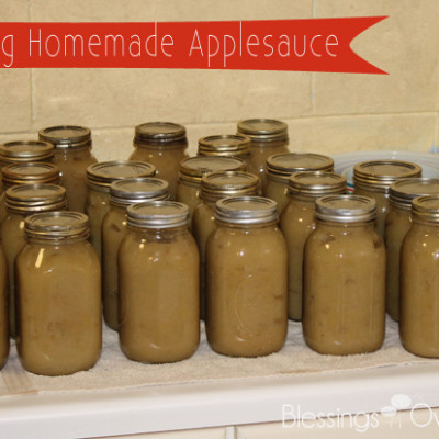 Canning Homemade Applesauce