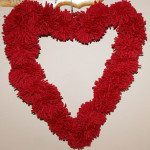 Pom-Pom Heart Wreath Blessings Overflowing