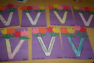 V is for Vase and Violin