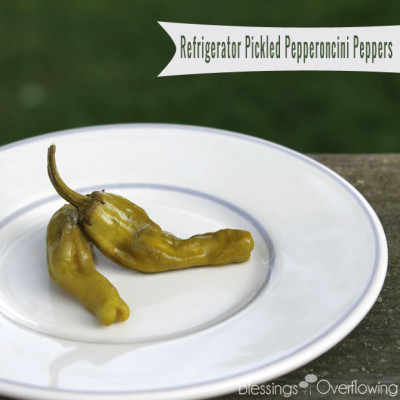 Refrigerator Pickled Pepperoncini Peppers