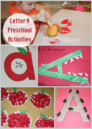 Letter A Preschool Activities small