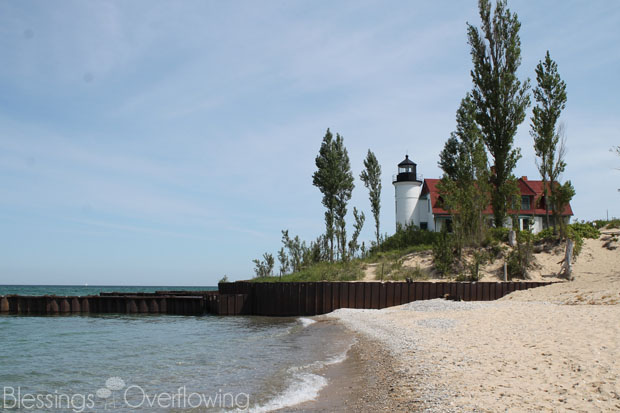 Point Betsie Lighthouse on Lake Michigan