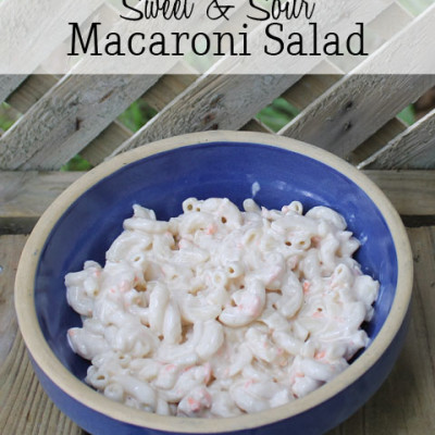 Sweet & Sour Macaroni Salad
