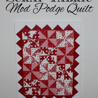 Scrap Fabric Mod Podge Quilt
