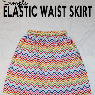 Simple Elastic Waist Skirt